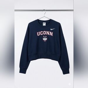 Nike Women's Navy Blue UCONN Crew Neck Sweater~Size Medium~NWOT